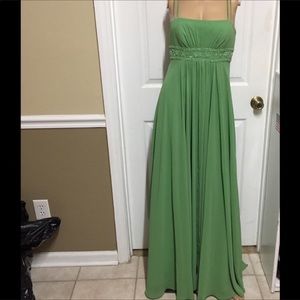 David’s Bridal dress formal prom size 2 green